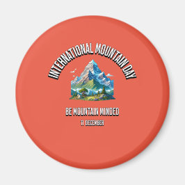 Imán Sé Montañoso. Día Internacional de las Montañas.