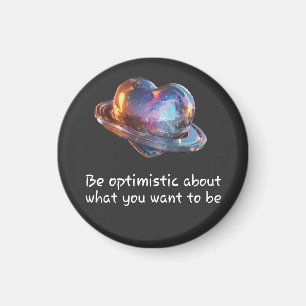 Imán Sé optimista sobre lo que quieres ser