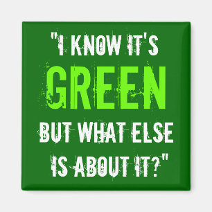 Imán "Sé que es verde…"