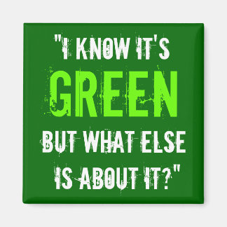 Imán "Sé que es verde..."