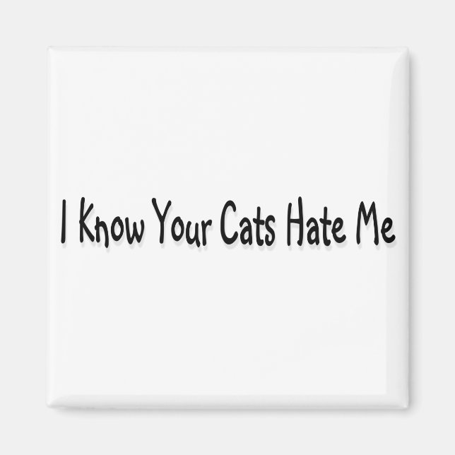 Imán Sé Que Tus Gatos Me Odian (Frente)