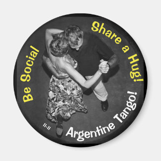 Imán Sé social, ¡Comparte un abrazo! Tango argentino