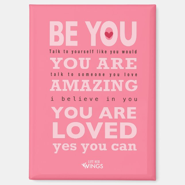 Imán Sé tú — Magnet (Anverso)