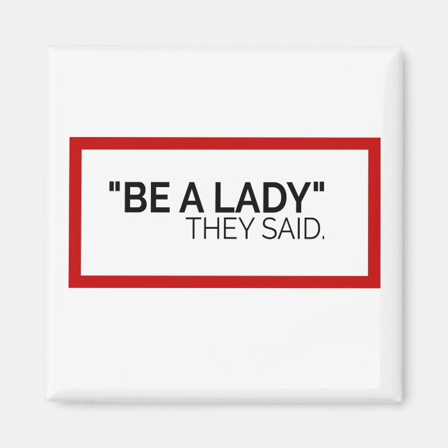 Imán Sé una dama, dijeron (Frente)