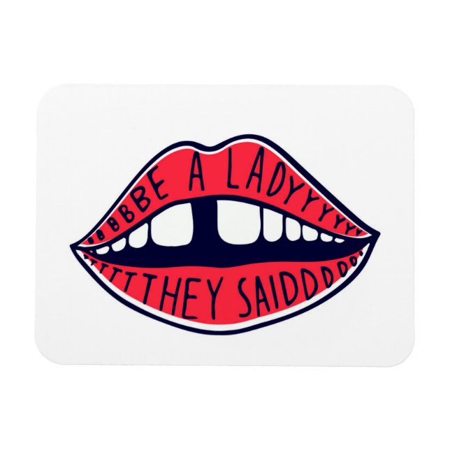 Imán Sé Una Dama Que Dijeron Listas (Horizontal)