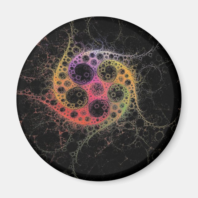 Imán Se unió al Centre Round Magnet (Frente)