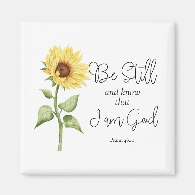 Imán Sé y sé que soy Dios Girasol (Frente)
