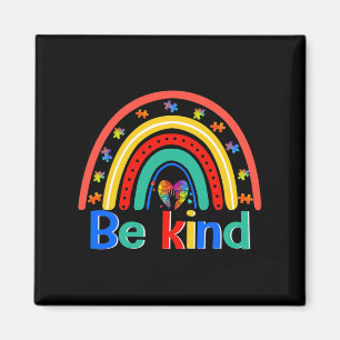 Imán Sea amable con el arcoiris y Inspirador autismo en
