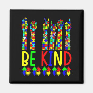 Imán Sea amable con la mano lenguaje de Rótulo Rompecab