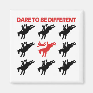 Imán Sea diferente - Divertido caballo diciendo