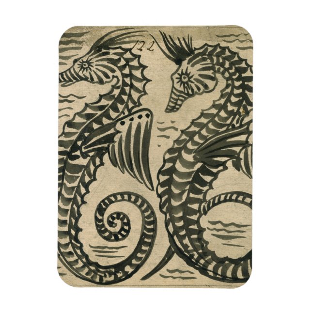 Imán Sea-Horse (con papel) (Vertical)