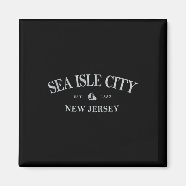 Imán Sea Isle City New Jersey _ Sea Isle City Nj Sailbo (Frente)