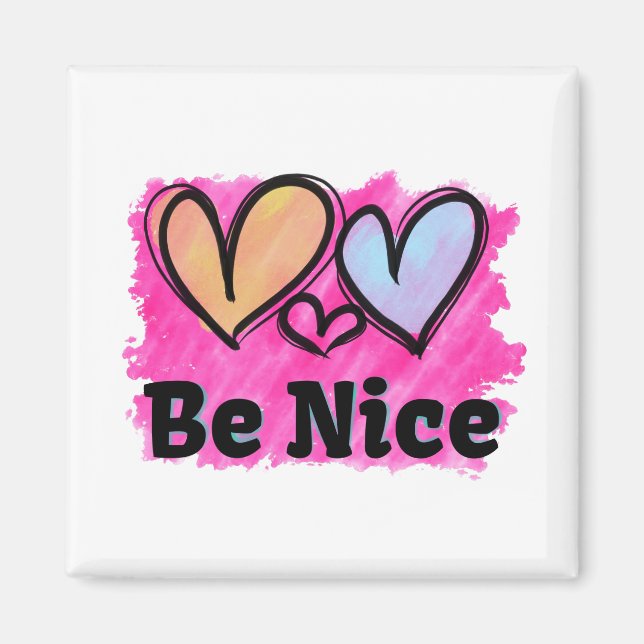 Imán Sea lindo corazón acuarela (Frente)