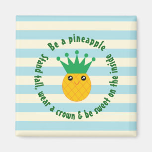 Imán Sea una cita inspiradora de la piña