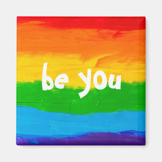Imán Sea usted Rainbow LGBT Magnet - Mes del Orgullo LG