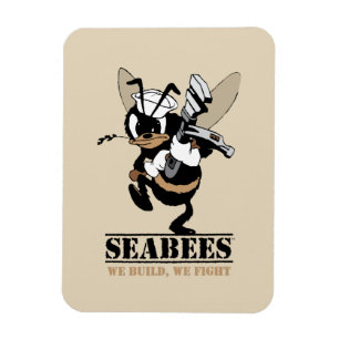Imán Seabees We build We Fight Magnet