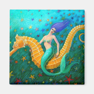 Imán Seahorse del paseo de la sirena