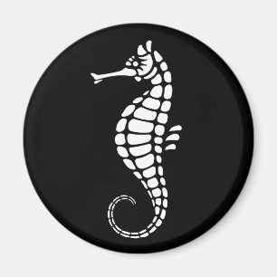 Imán Seahorse White