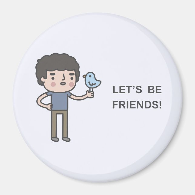 Imán ¡Seamos amigos! (Frente)