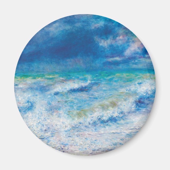 Imán Seascape (1897) de Pierre-Auguste Renoir (Frente)