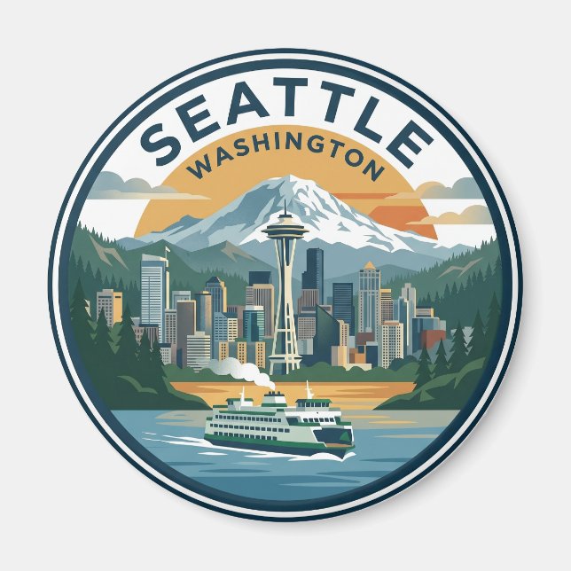 Imán Seattle EE. UU. (Frente)