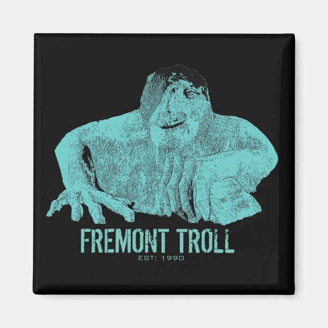 Imán Seattle Fremont Troll Magnet (Frente)