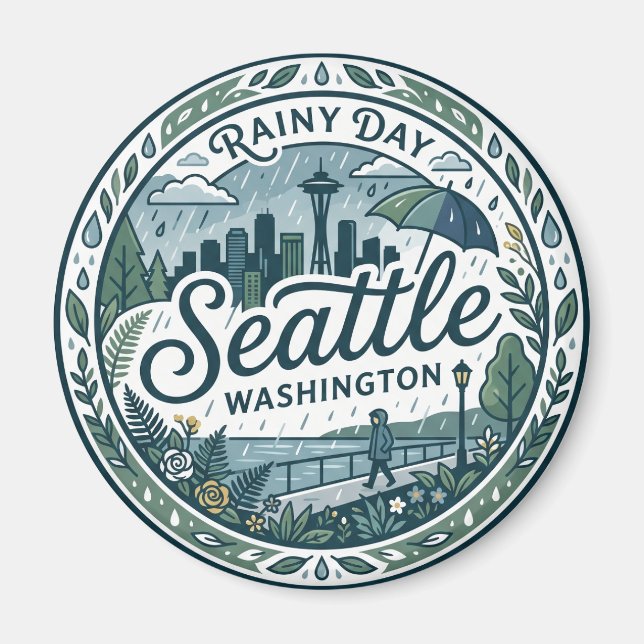 Imán Seattle, Washington, EE. UU. EE. UU. (Frente)