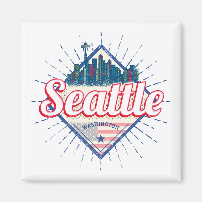Imán Seattle Washington Estados Unidos (Frente)