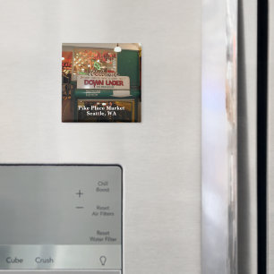 Imán Seattle, Washington Interior del mercado Pike Plac