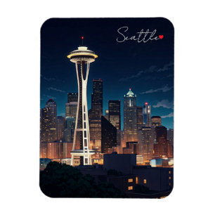 Imán Seattle Washington Night