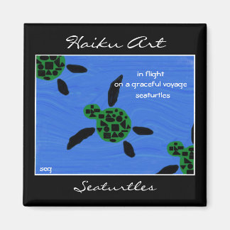 Imán Seaturtles Haiku Art Magnet