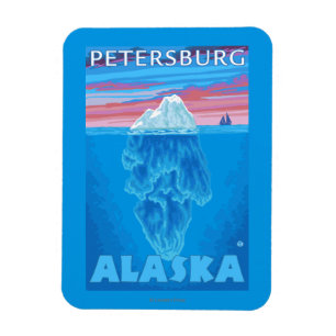 Imán Sección de Iceberg - Petersburgo, Alaska