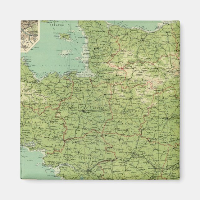 Imán Sección noroeste de Francia, alrededores de París (Frente)