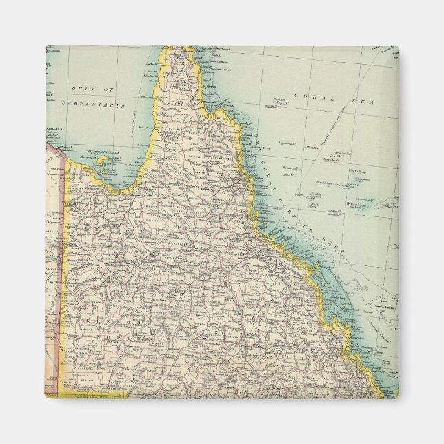 Imán Sección oriental de Australia (Frente)