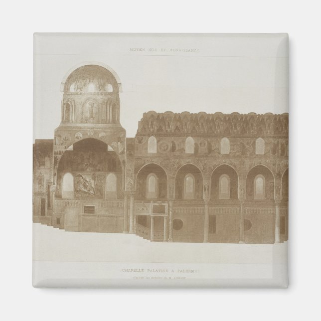 Imán Sección transversal de la Capilla Palatina, Palerm (Frente)