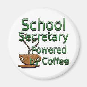 Imán Secretario escolar impulsado por el café