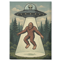 Secuestro alienígena de Bigfoot Magnet