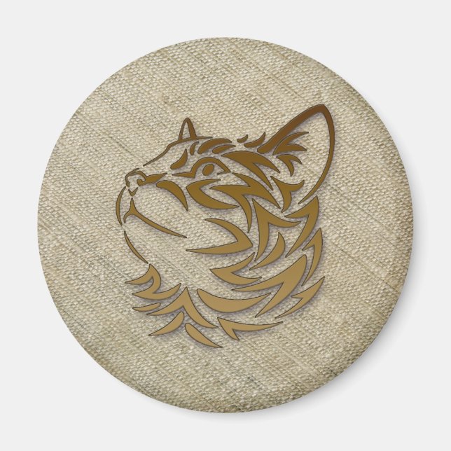 Imán seda cruda para gatos (Frente)