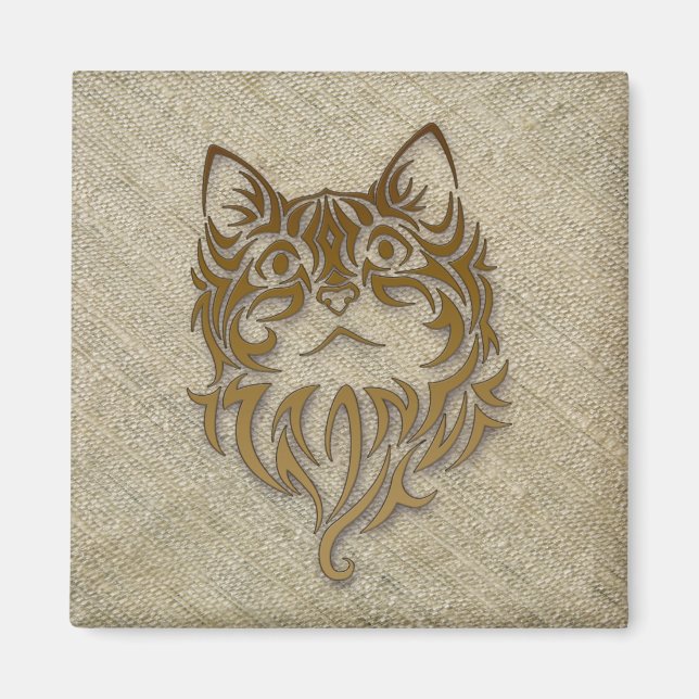 Imán seda cruda para gatos (Frente)