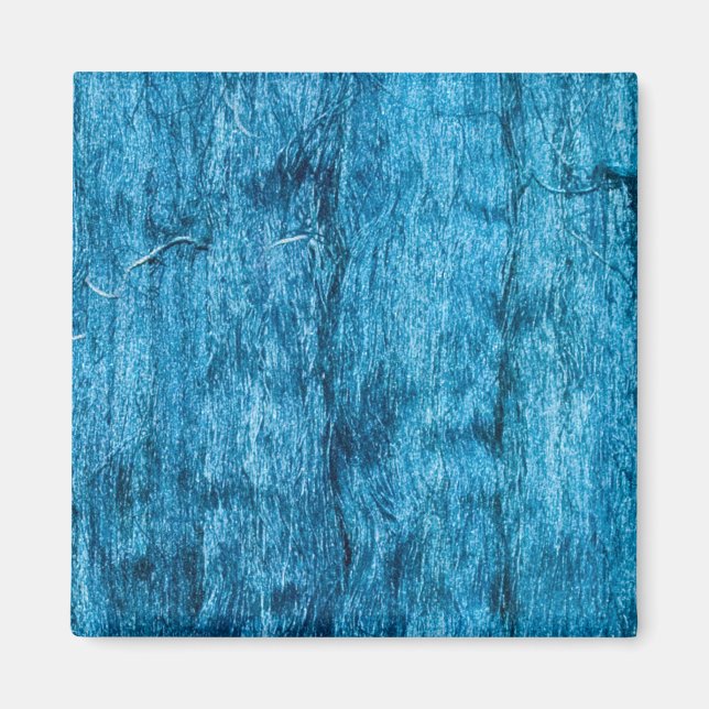 Imán Seda tailandesa hecha a mano azul recién teñida (Frente)