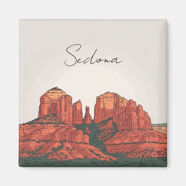Imán Sedona Arizona Viajes Vertical (Frente)