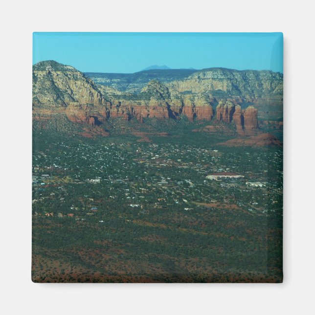 Imán Sedona y la roca de la olla de café desde arriba (Frente)