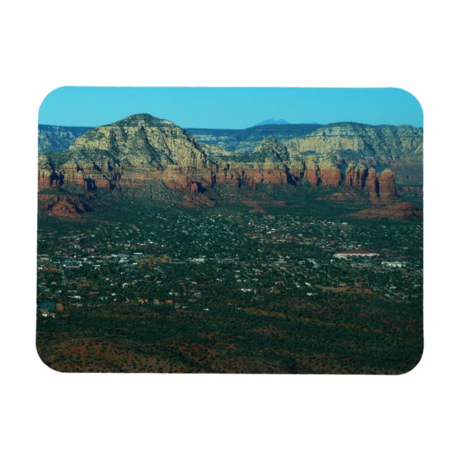 Imán Sedona y la roca de la olla de café desde arriba (Horizontal)
