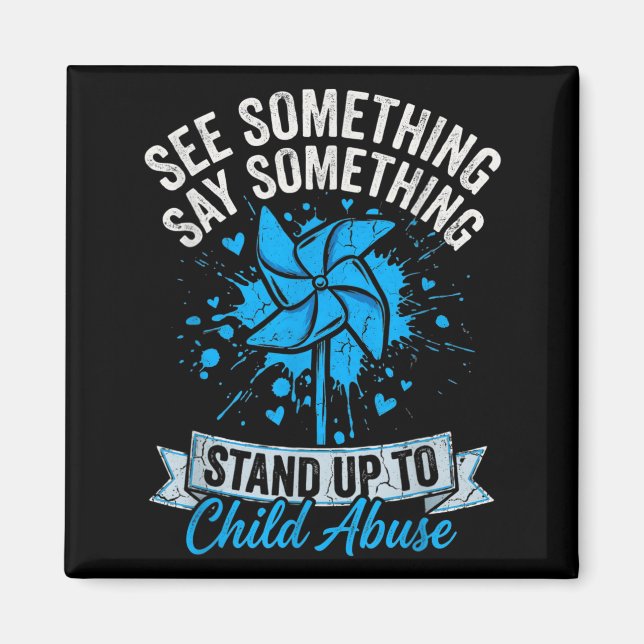 Imán See Something Say Something Pinwheel Child (Frente)