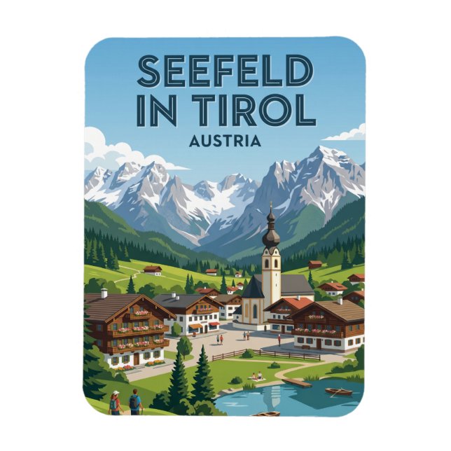 Imán Seefeld en Tirol Austria (Vertical)