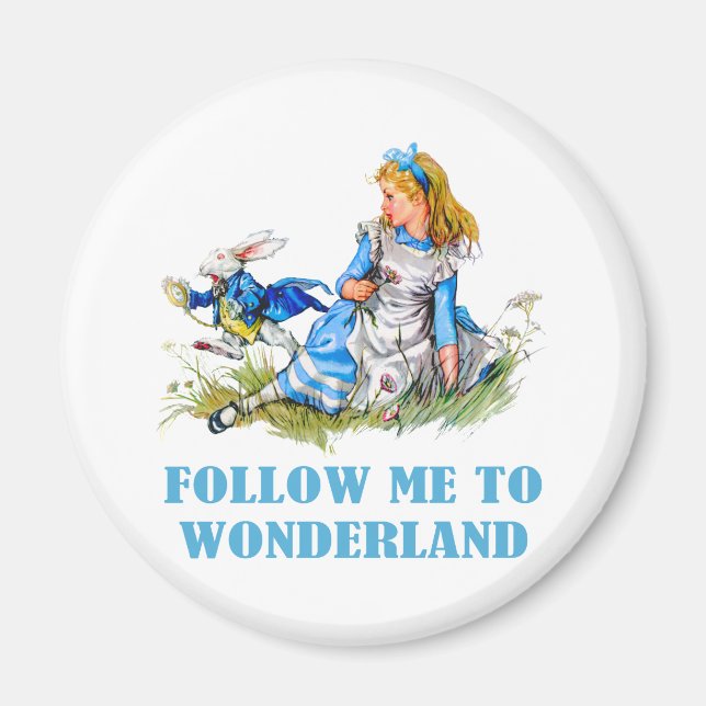 IMÁN SEGUIRME A WONDERLAND (Frente)
