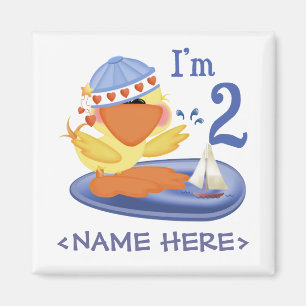 Imán Segundo cumpleaños de Ducky Boy