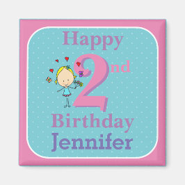 Imán Segundo Cumpleaños, Dos Años, Chica