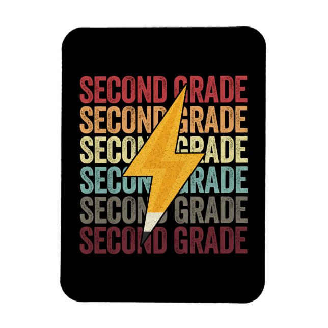 Imán Segundo Grado de Perno Relámpago Lápiz de 2º Grado (Vertical)