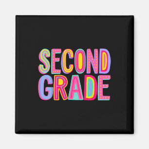 Imán Segundo Grado Retro Vibes Arcoiris Ck A La Segunda